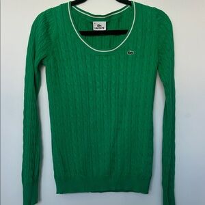 Lacoste Green Crew Neck Sweater